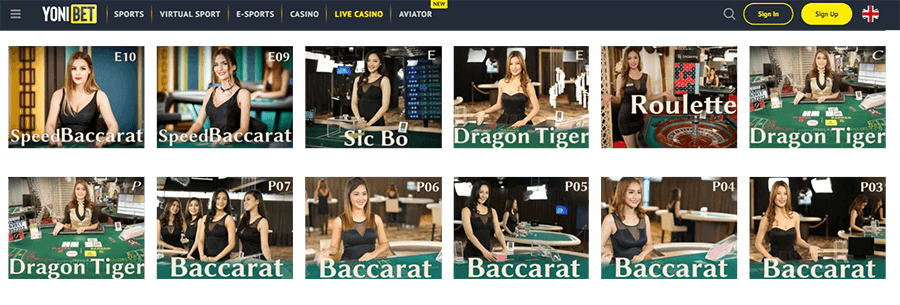 Yonibet Casino en Ligne Français