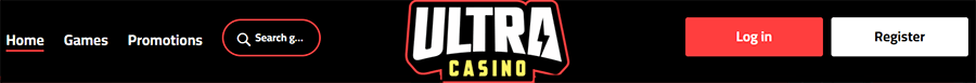 Menu Supérieur Ultra Casino